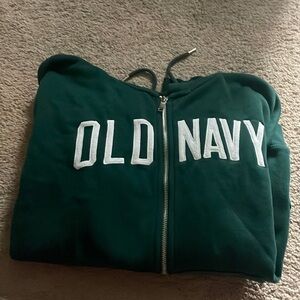 Old Navy Green Zip-Up Hoodie